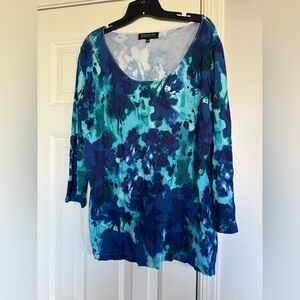 Jones New York blue women’s blouse size 0x